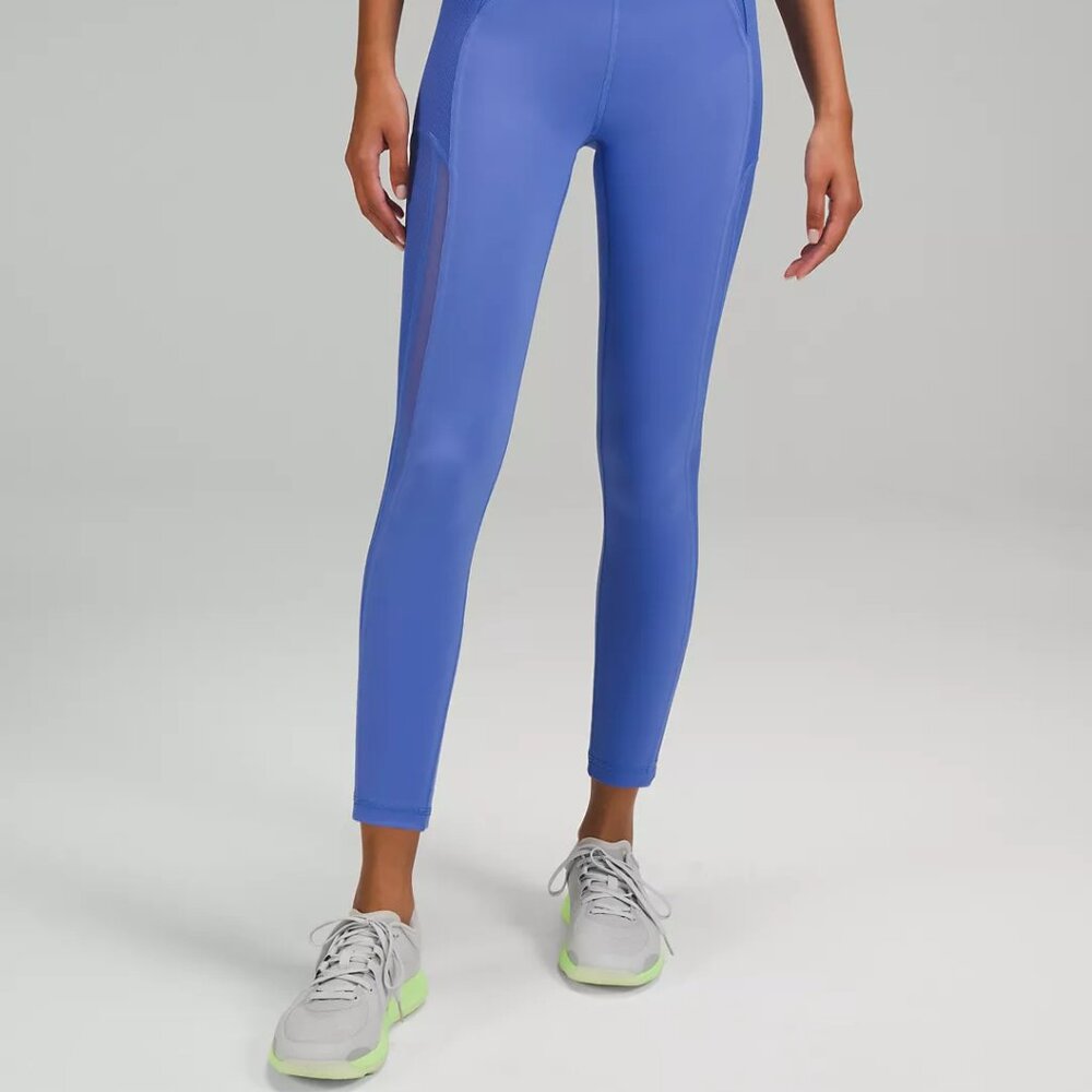 Lululemon Everlux and Mesh Training Tight 25” in Wild Indigo Size 4